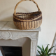 Panier osier bicolore