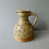 Sandstone pitcher signed Pierre Digan, 70s, la Borne