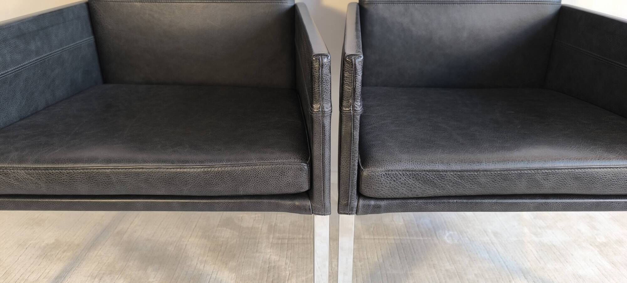 Superb pair of KFF "Texas" armchairs by Karl Friedrich Förster.