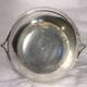 Small cut glass bowl with a handle in silver-plated metal, 13x14cm, early 20th century.