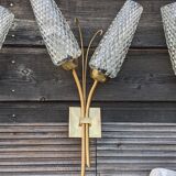 Trio of double wall lights 1950-1960