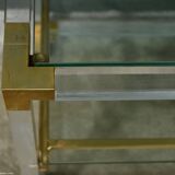 Rolling acrylic and brass serving table – 1960