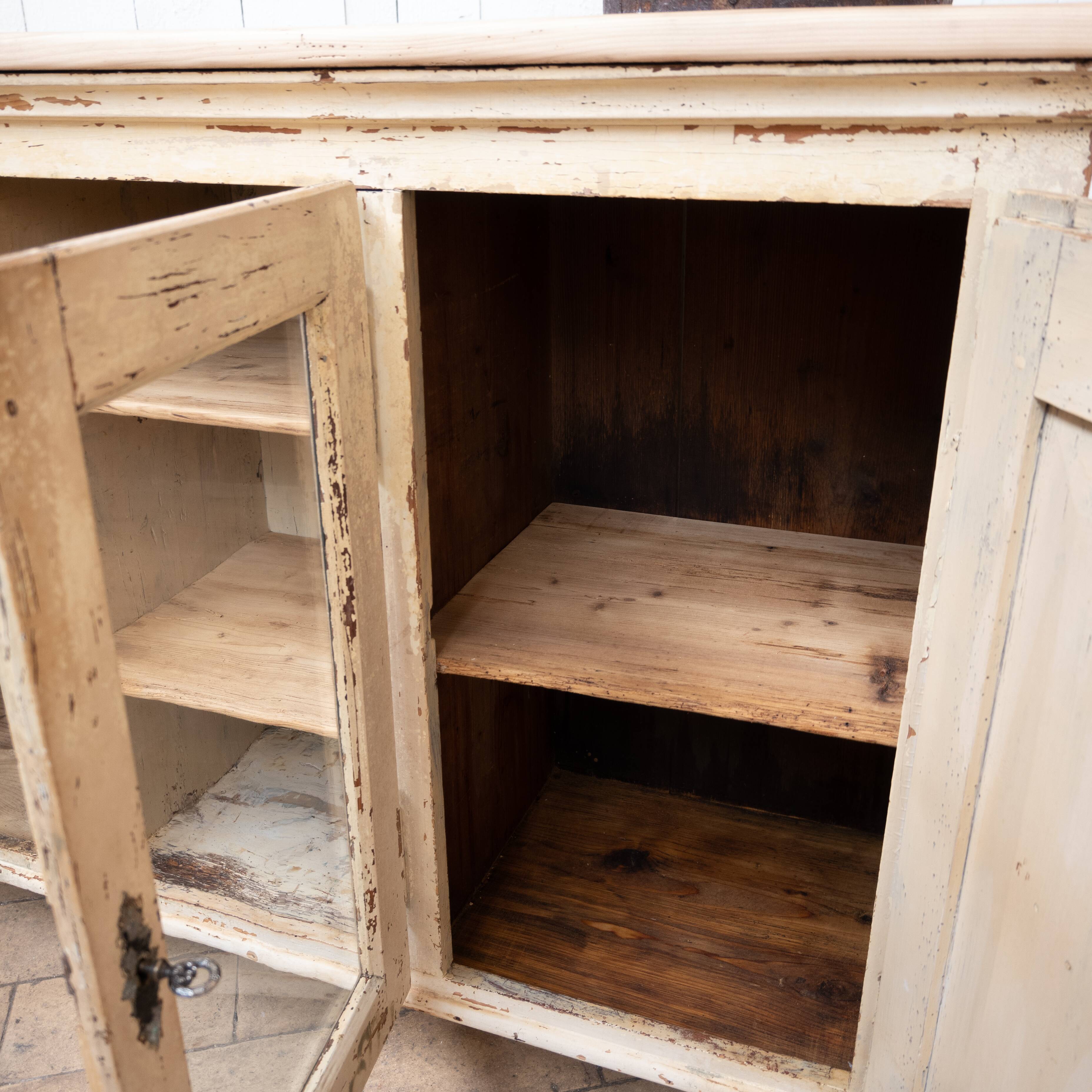 Wooden sideboard 3 doors early 20th