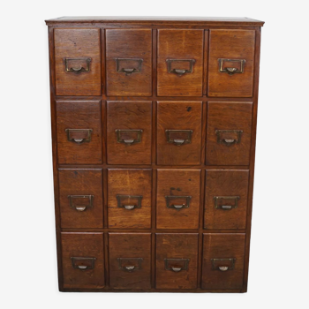 French oak apothecary cabinet / filing cabinet, 1930s