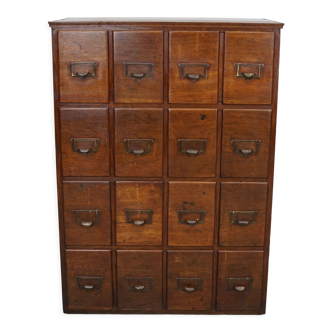 French oak apothecary cabinet / filing cabinet, 1930s