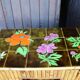 Vintage bamboo and rattan sideboard in the style of Audoux Minet.