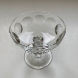4 coupes à champagne en cristal taillé