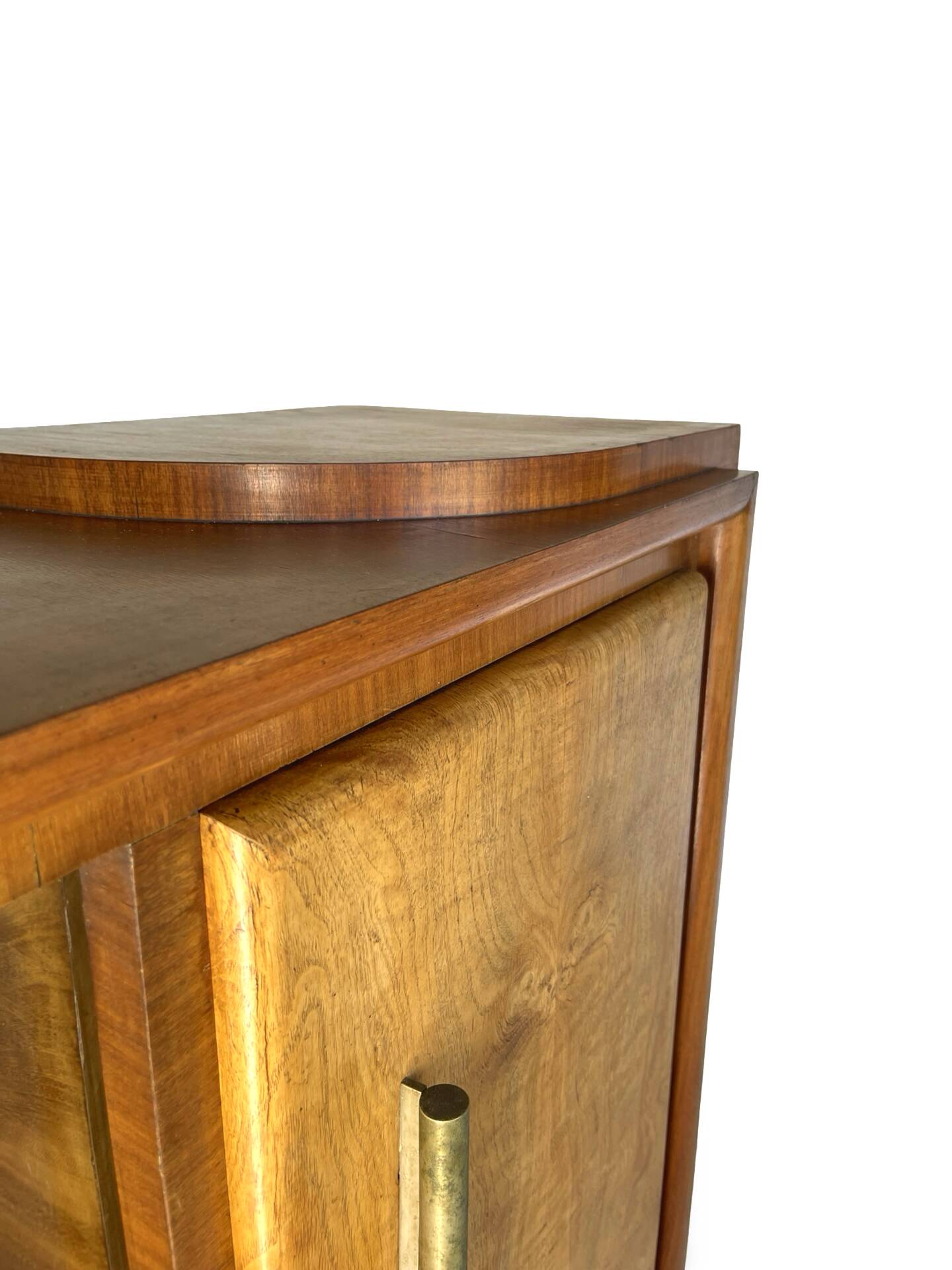 Striking Art Deco birch wood sideboard