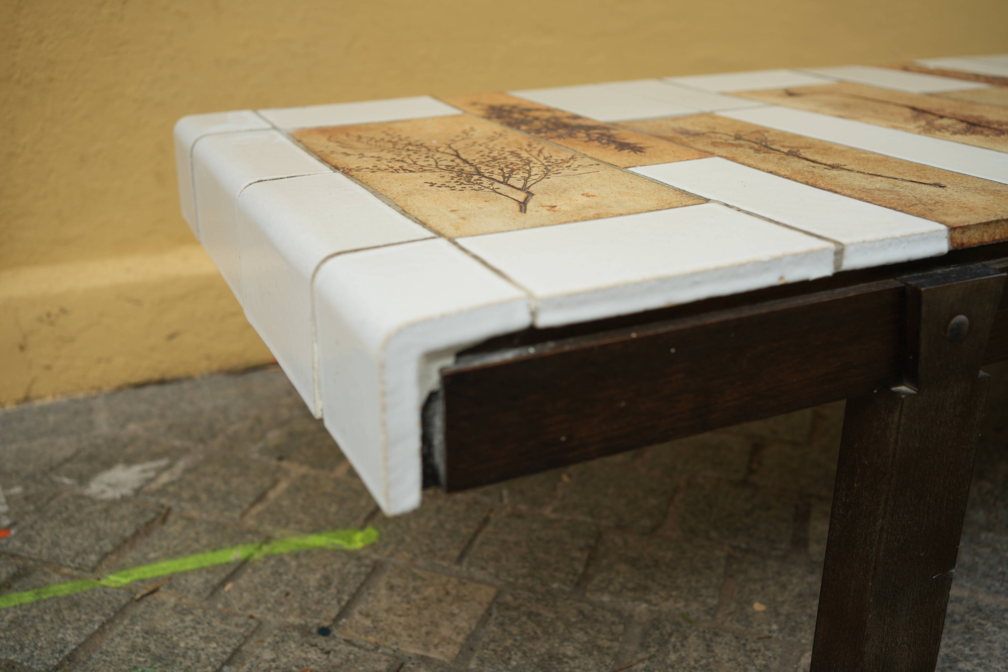 Vintage Ceramic Coffee Table by Roger Capron