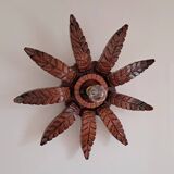 Old wooden wall light