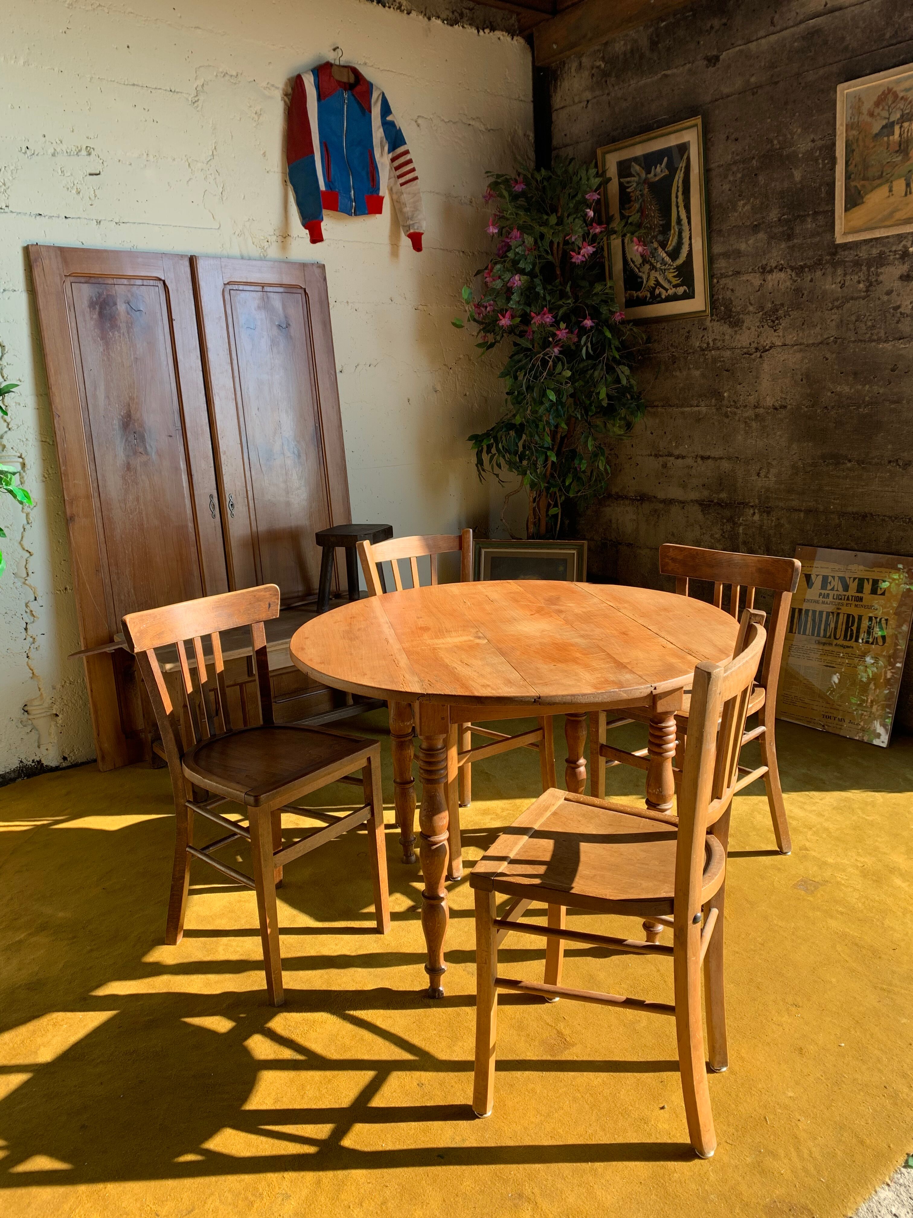 Duo of bistro chairs