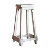 Tabouret haut blanc