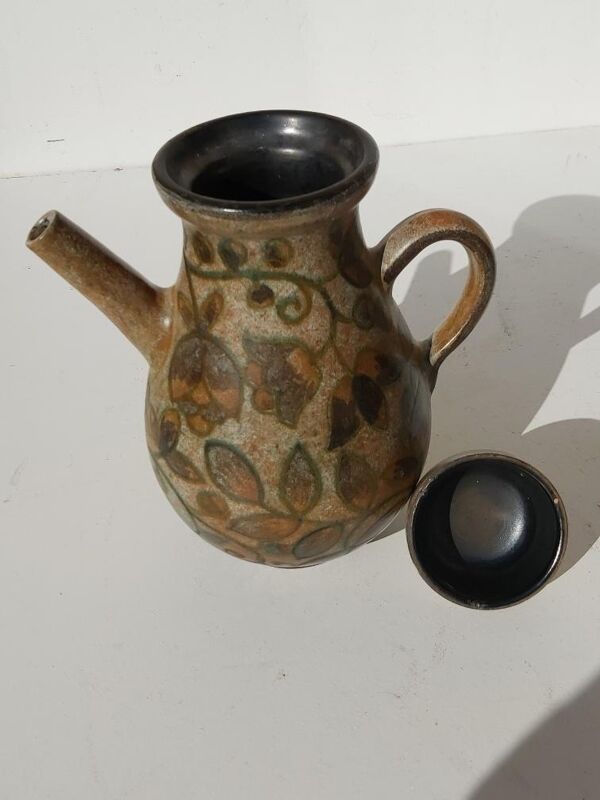 Théière céramique La Grange aux Potiers René et Madeleine Valence