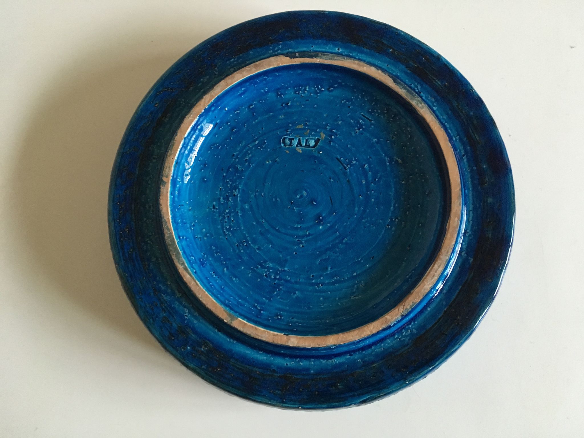 Bitossi XL ceramic ashtray, Italian design 60s, 25cm