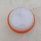 Suspension Vintage Opaline Orange et Blanche