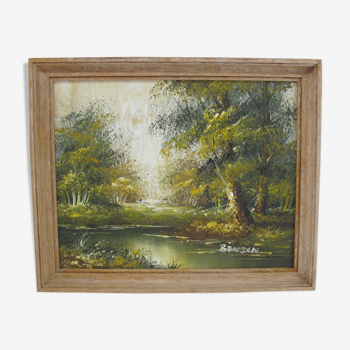 Peinture paysage "benson" - huile sur toile