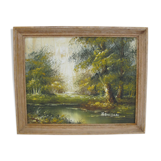 Peinture paysage "benson" - huile sur toile