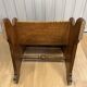 Small library step stool in oak from the 19th century.