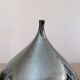Vintage iridescent black ceramic "fig" vase