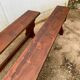 Pair of benches rustic 1950
