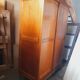 Vintage oak sliding wardrobe/closet