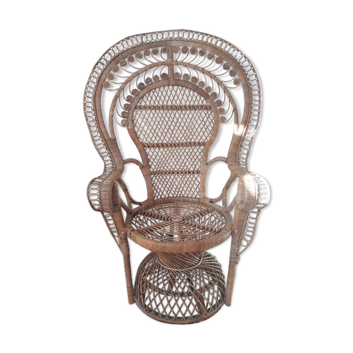 Emmanuelle peacock armchair