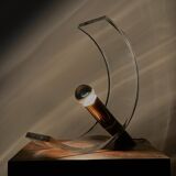 Lampe de table vintage en plexiglas