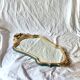 Antique carved gilded wooden mirror - 44 x 82 cm
