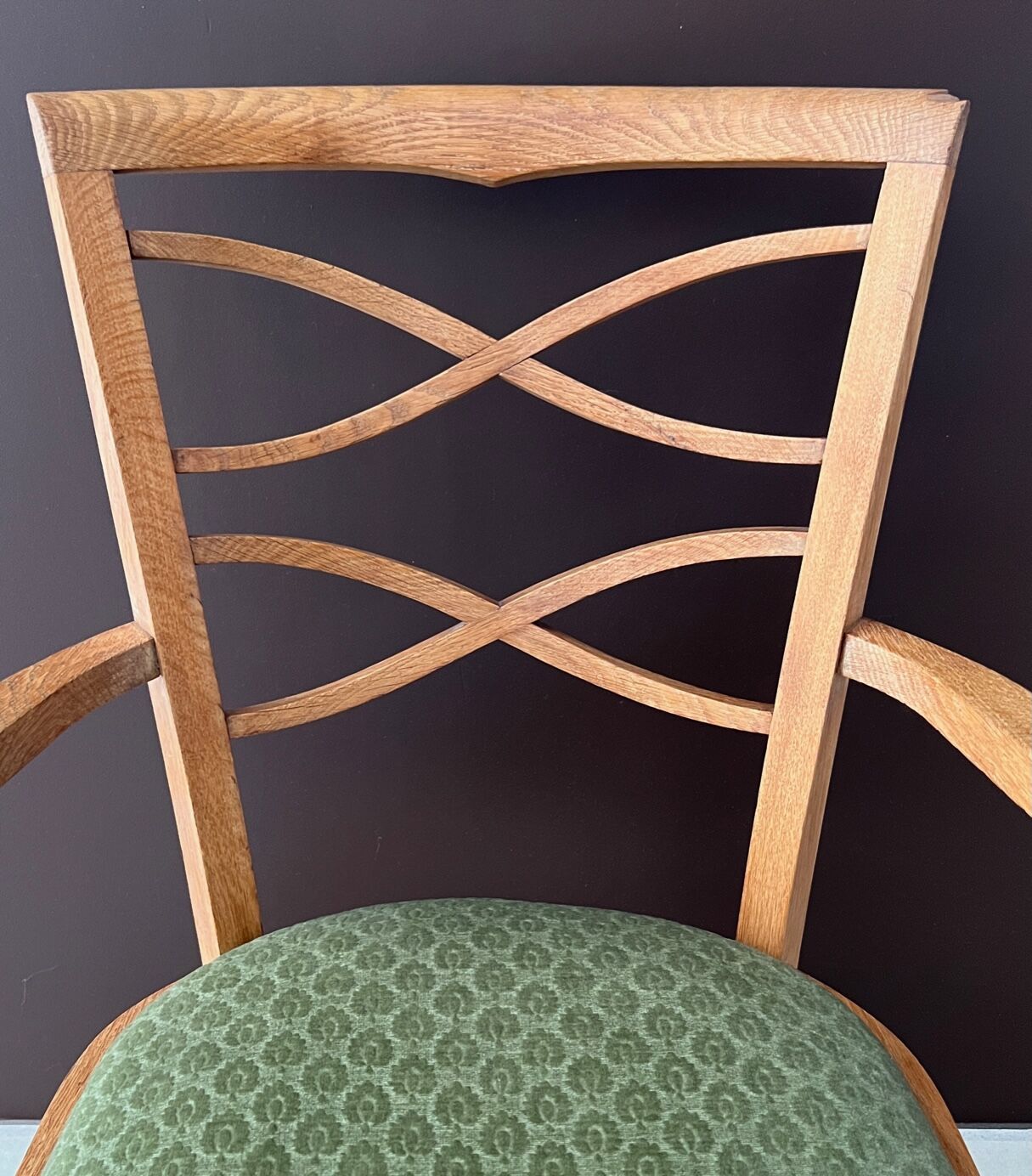 Paire de fauteuils Baptistin Spade 1940 en chêne clair