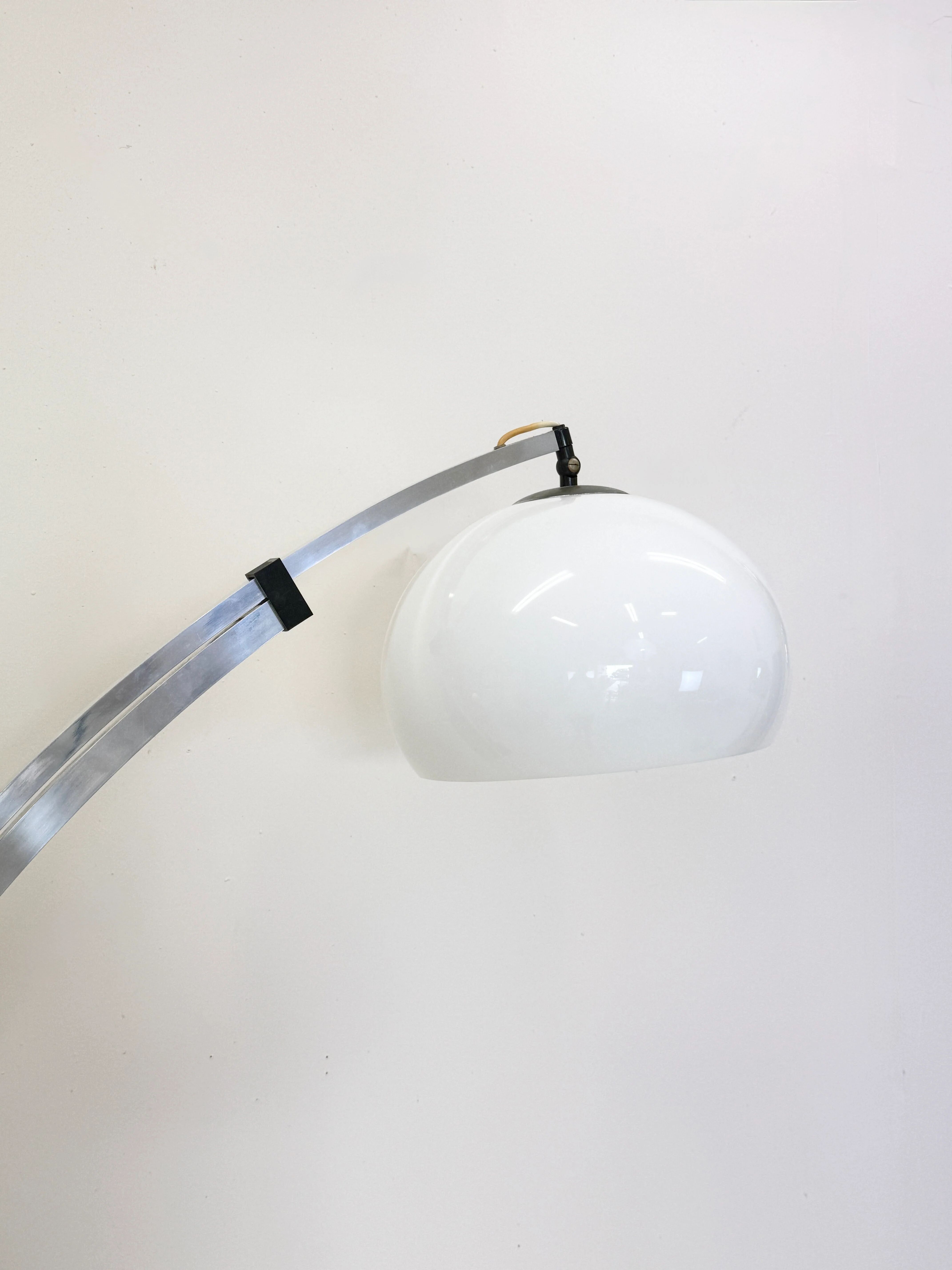 Telescopic "arc" floor lamp — Guzzini, Italy, 1970s