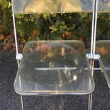 Pair of chairs Plia by Giancarlo Piretti edited by Anonima Castelli 1970