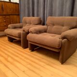 Pair of Coronado armchairs, designed by Tobia Scarpa, C&B Italia, 1960s