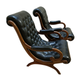Pair of victoria chesterfield armchairs from the 30s/40s