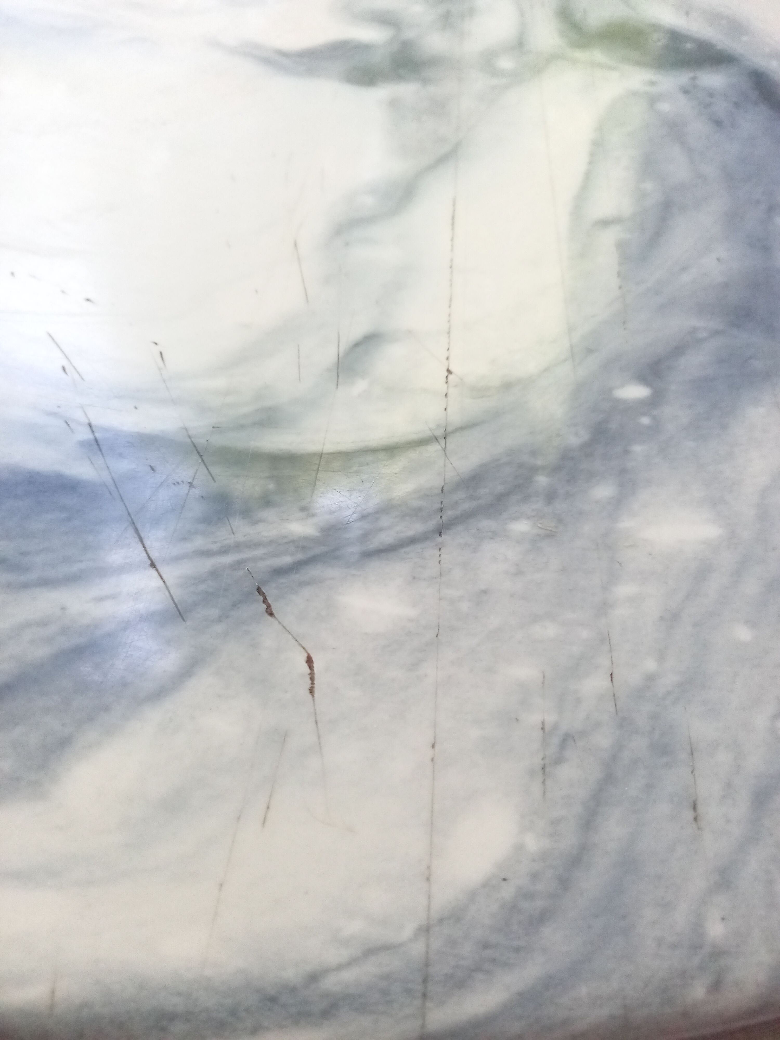 White marble coffee table from the 70s