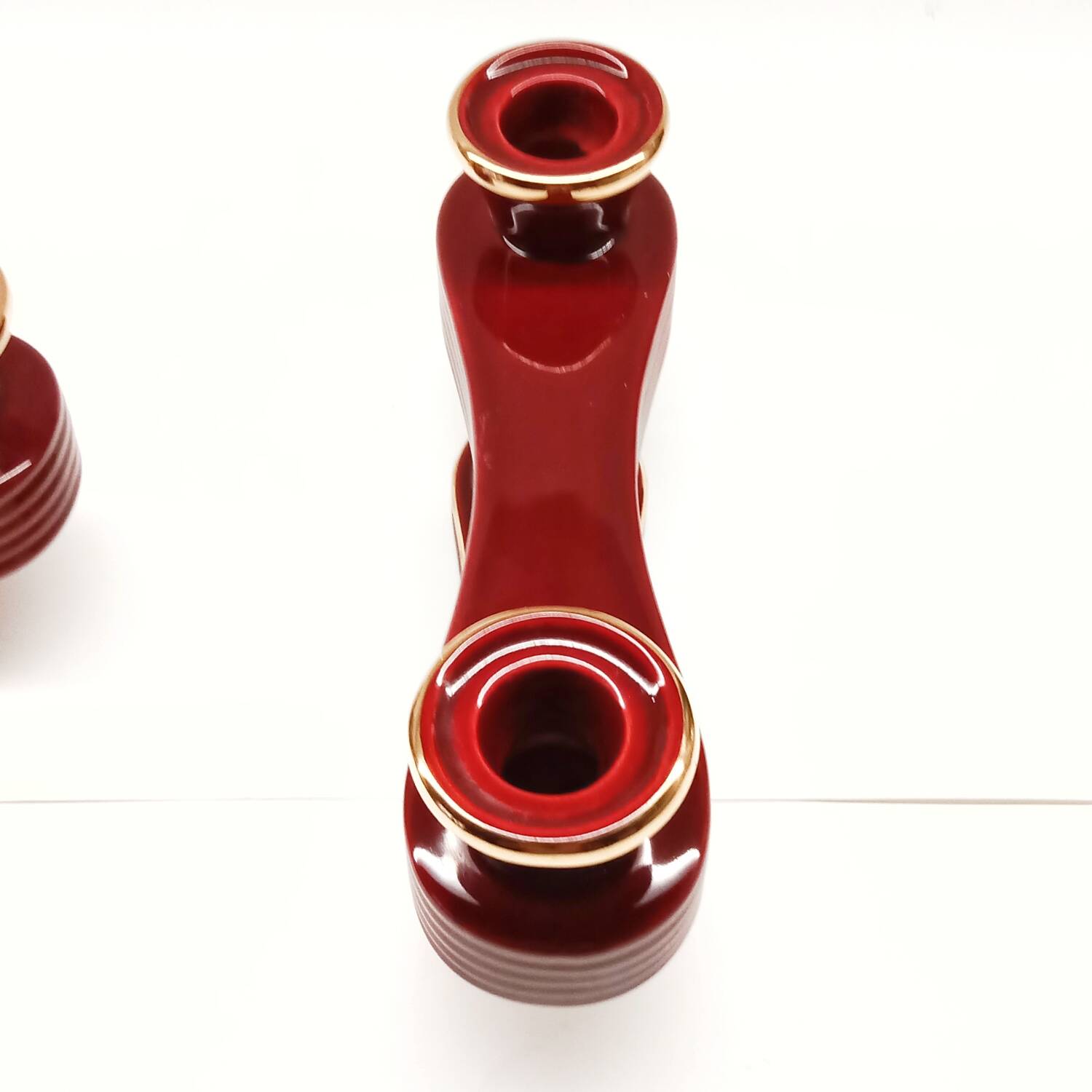 Set of 2 Art Deco candlesticks from the 1930s