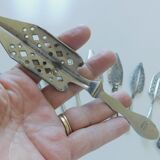 10 Vintage French Absinthe Spoons all Different