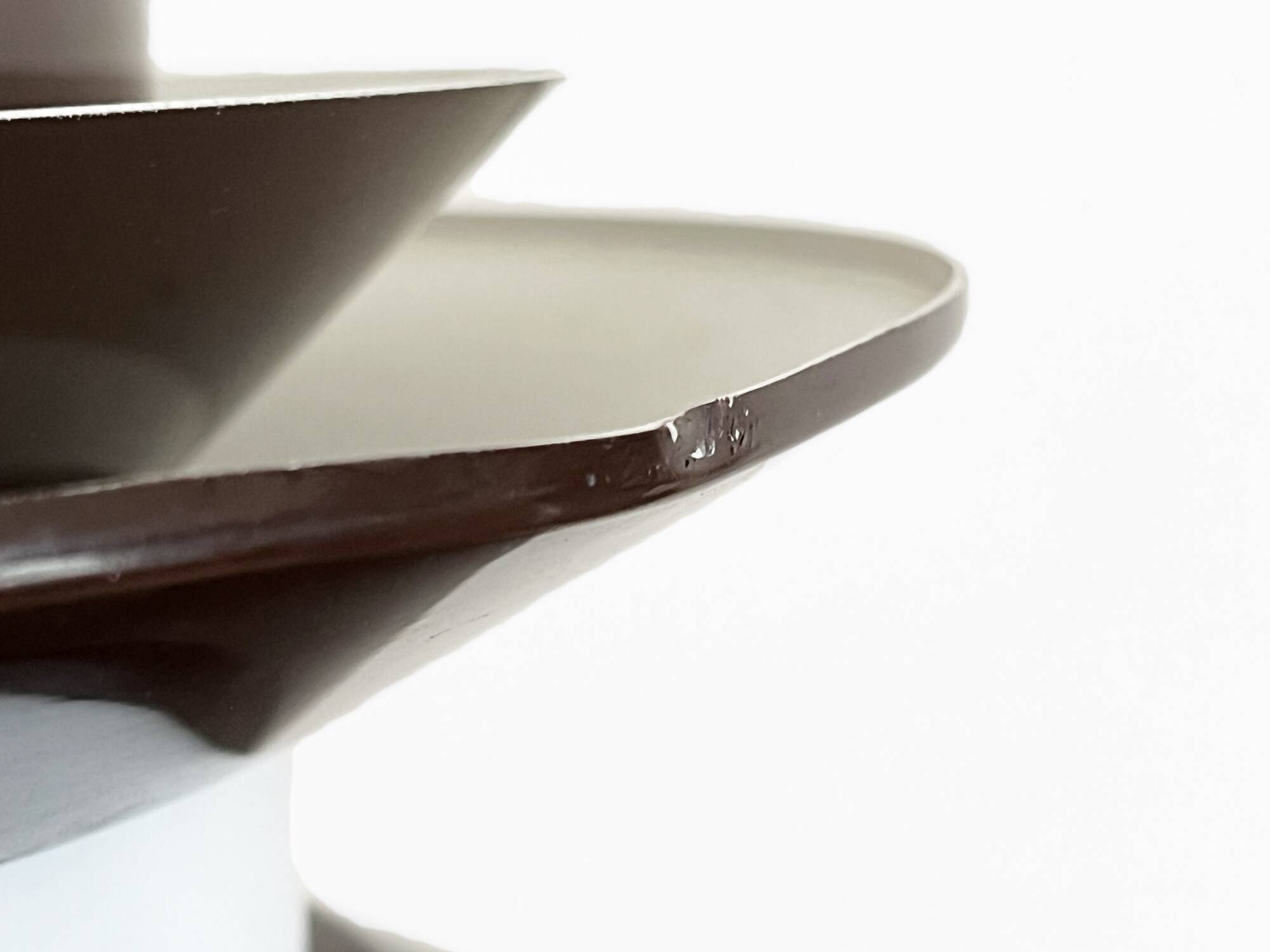 Pendant light "Trava" large brown version by Carl Thore for Granhaga Metallindustri. Sweden 1970s.