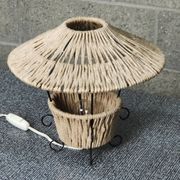 Metal and rope lamp 1960
