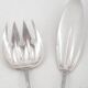 Christofle Rubans model Bell service fish cutlery set, silver-plated, 2 pieces.