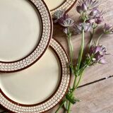 Set of 4 vintage dessert plates from the Longchamp factory