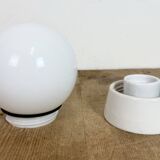 Lustre en porcelaine blanche vintage, années 1970