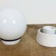 Vintage White Porcelain Ceiling Light, 1970s