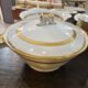 UM Limoges table service, Art Deco gold thread porcelain 80 pieces
