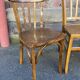 Lot 4 chairs bistro mismatched curved wood brasserie