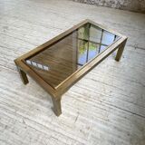 Table basse en laiton années 60