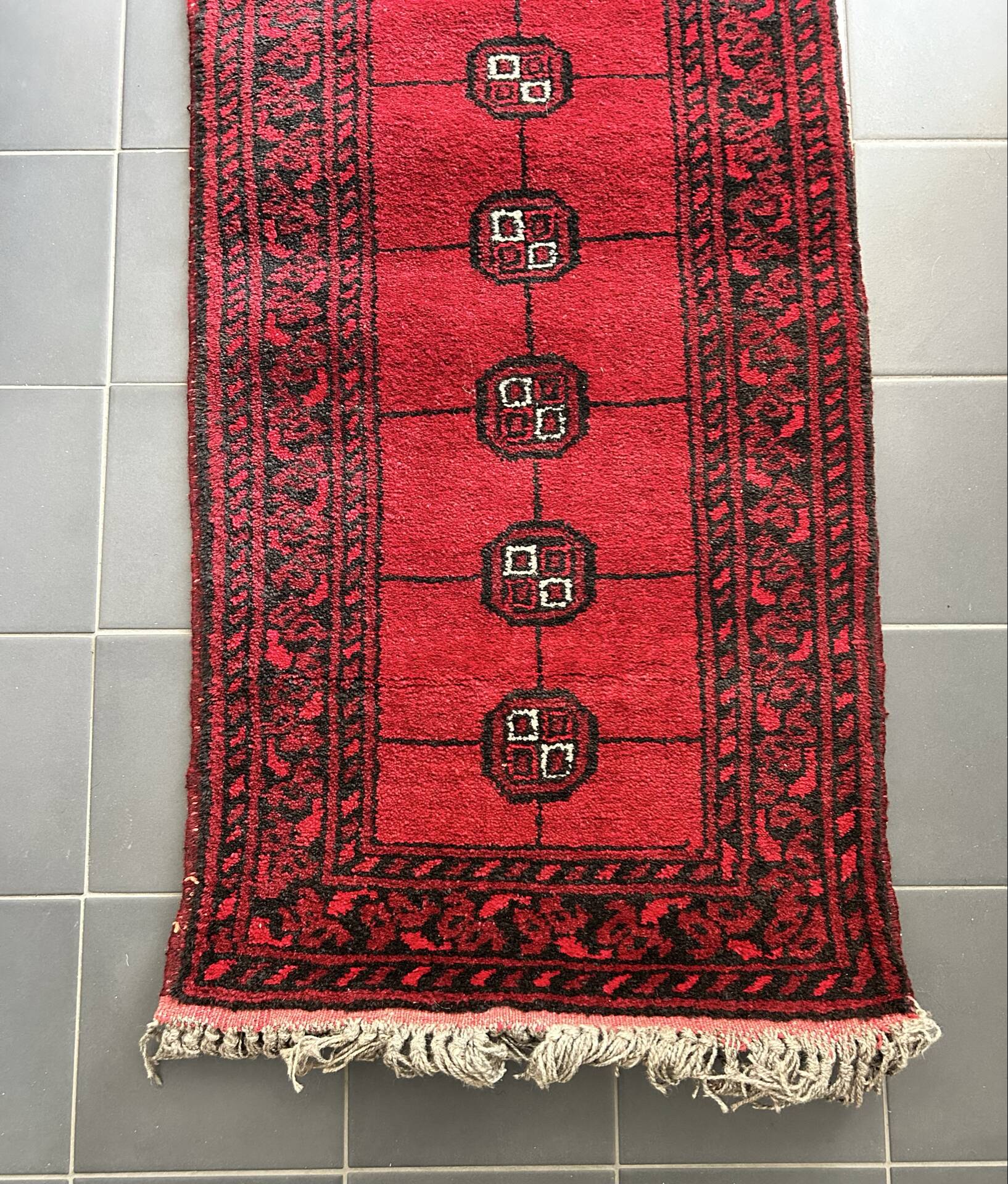 Uzbek hallway carpet from Bukhara 55x140