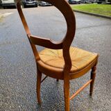 4 or 5 Louis Philippe chairs in solid wood and straw