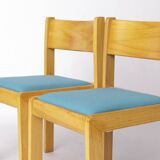 Set of 4 Vintage Flötotto Stacking Chairs – 1970s German Design, Beech Wood
