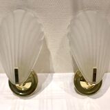 Pair of shell sconces
