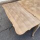 Louis XV extendable dining table renovated in raw wood 220cm
